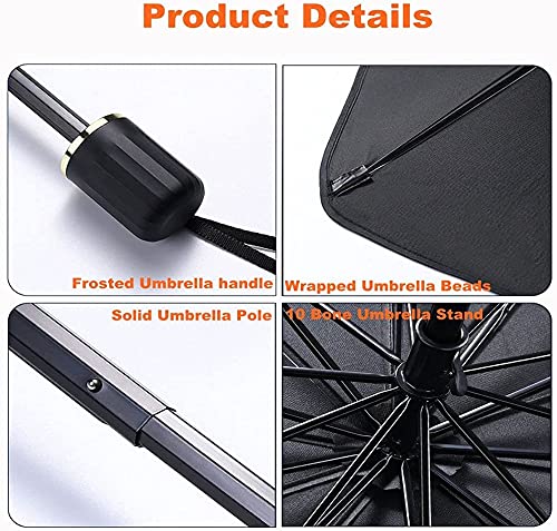 COOLBABY Lifelog Car Parasol Car Windshield Sun Shade Umbrella,Foldable Car Sun Umbrella for Windshield Sun Protection Umbrella Front Sunscreen Visor Block UV Fits Most Vehicle Models(L)