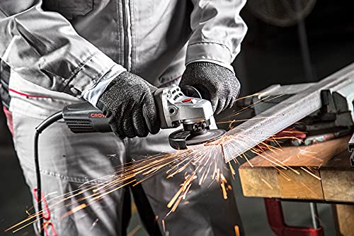 Crown CT13501 Corded Electric Angle Grinder, 650 Watt - 4.5 Inch