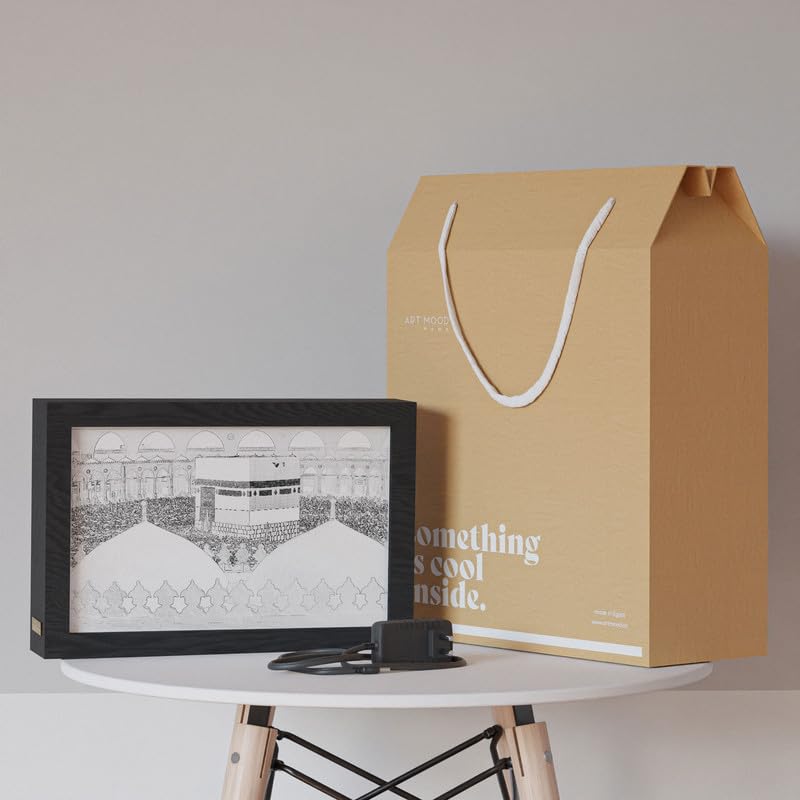 Natrual Wood 2 In 1 Photo Lighting Frame
