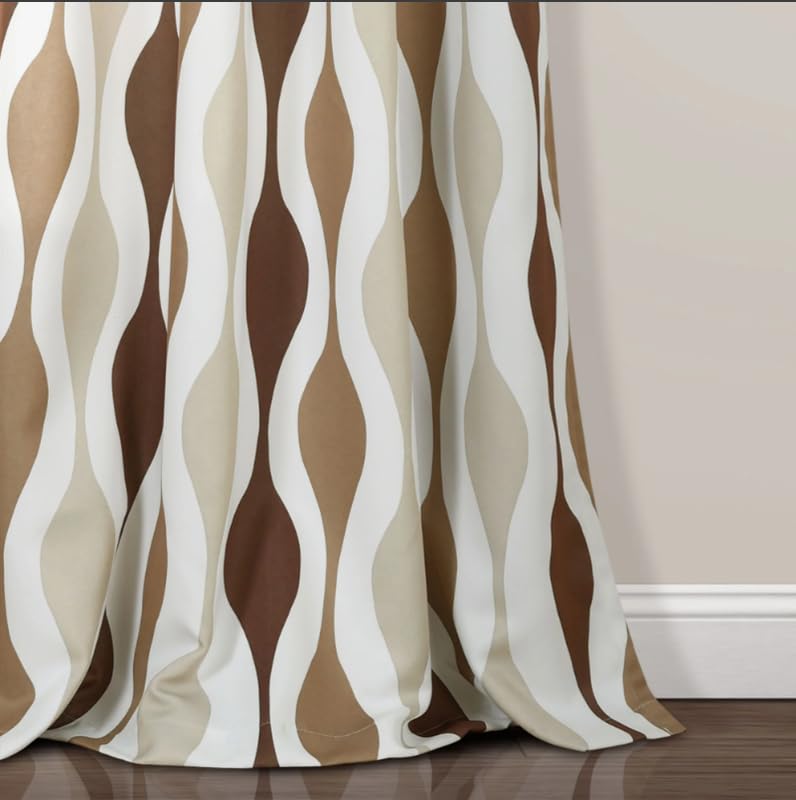 Light Filtering Window Curtain with Back Tab Design, Linen Velvet Fabric - 1 Piece