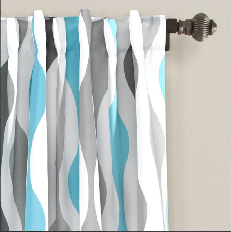 Light Filtering Window Curtain with Back Tab Design, Linen Velvet Fabric - 1 Piece