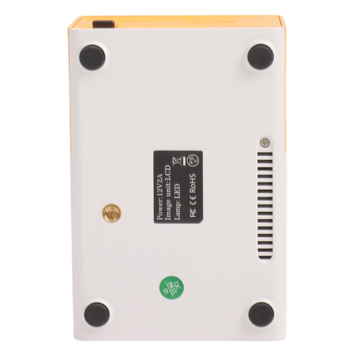 Sxhlseller 1920 x 1080 Resolution Portable Mini Projector with Rich Interface, Small and Portable and 24-60 Inch Huge Screen, LED Light Source for Home Film (EU Plug)