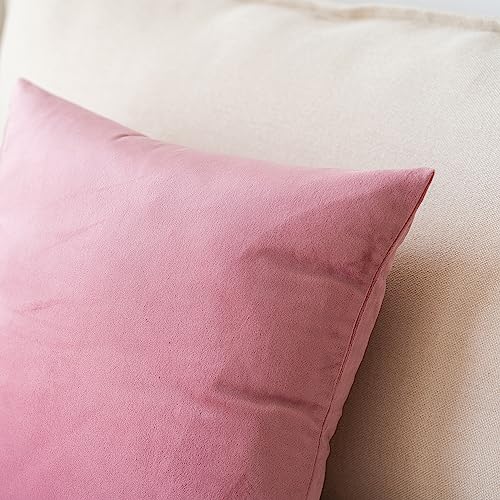 Soft Thick Velvet Throw Pillow Covers Decorative Square Cushion Cover For Couch Sofa Bedroom Living Room - set of 2 Pieces