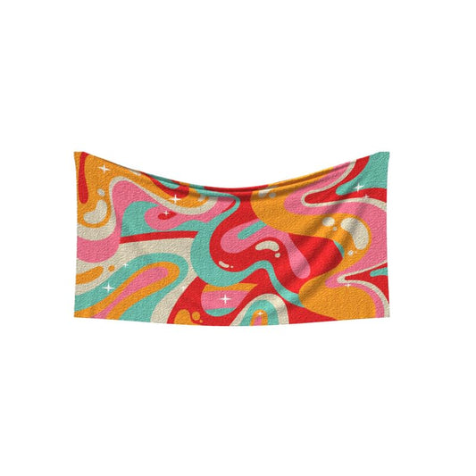 Jenni Beach Towel, a Soft and Absorbent Towel for Adults and Kids, 70x140 cm, Multicolor, a Quick-Drying and Sand-Resistant Towel for the Beach, Pool, Travel, or Yoga