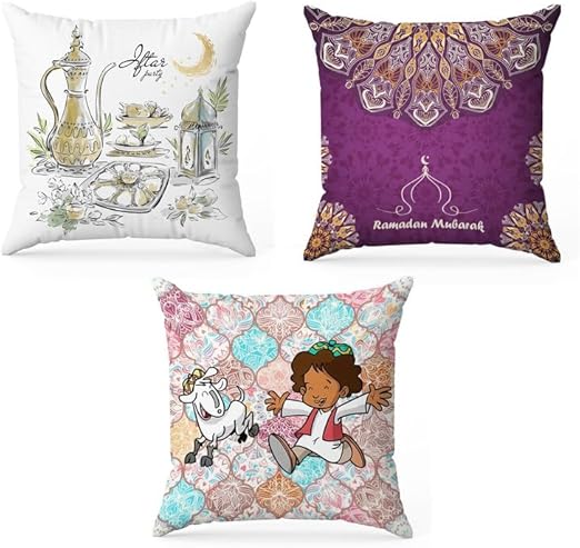 Throw Pillow Covers - Velvet Cushion Covers - Set of 3 -40 x 40 cm - Cover Only