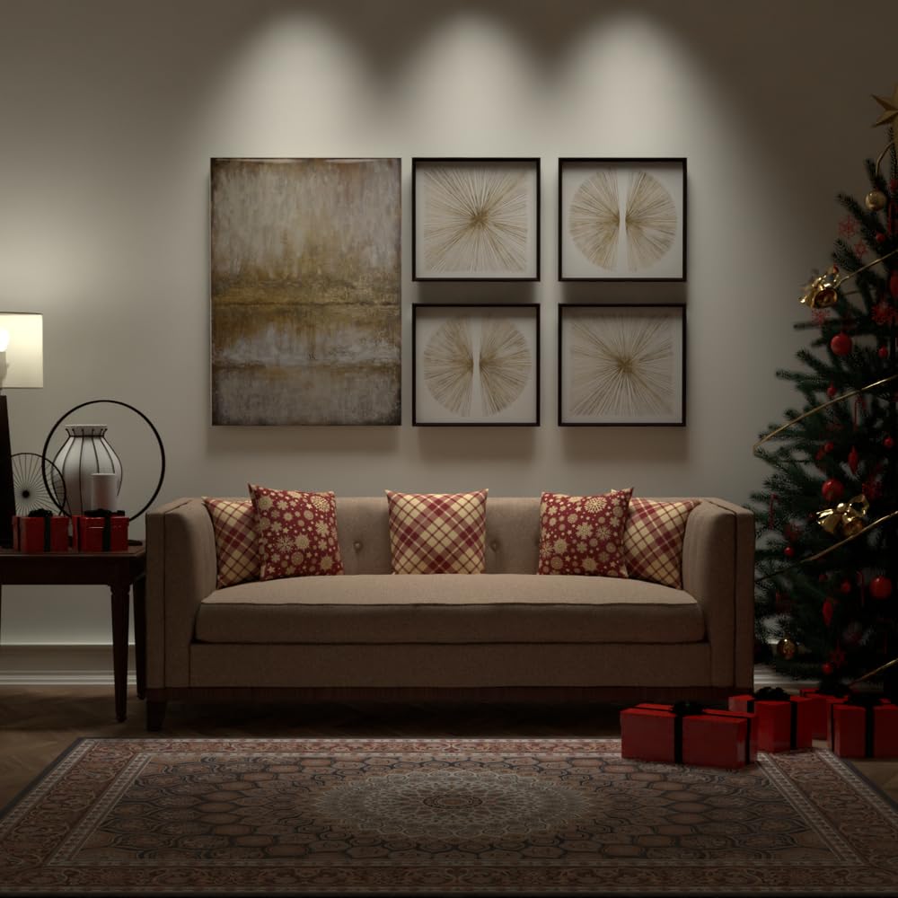 Christmas Cushion 40x40 CM, Washable Soft Holiday Pillow for Sofa, Bedroom, Living Room, or Office, Festive Decorative Accent