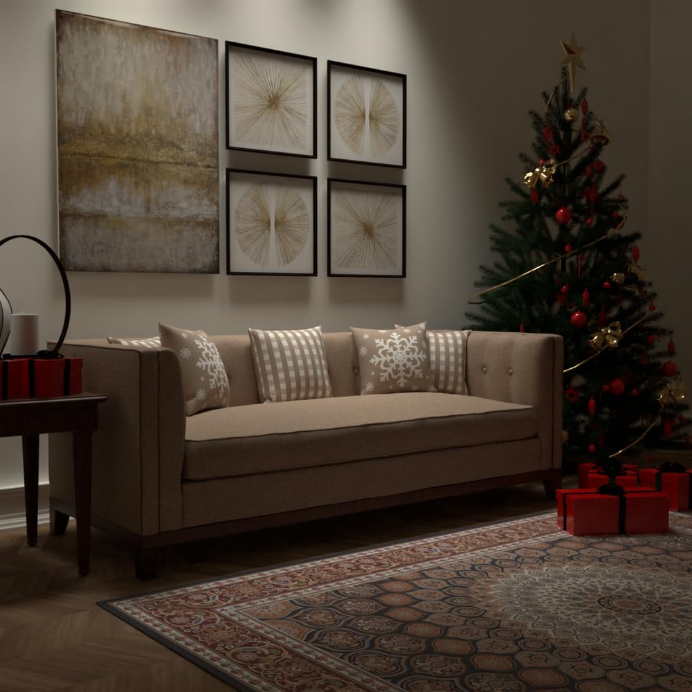 Christmas Cushion 40x40 CM, Washable Soft Holiday Pillow for Sofa, Bedroom, Living Room, or Office, Festive Decorative Accent