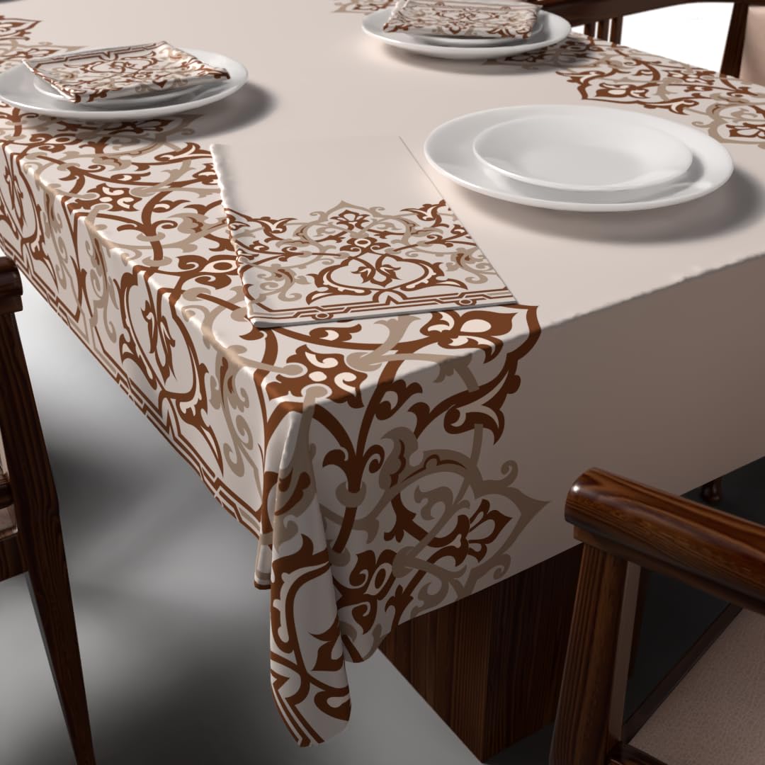 Ramadan's Unique Tablecloth & Napkins Set Satin