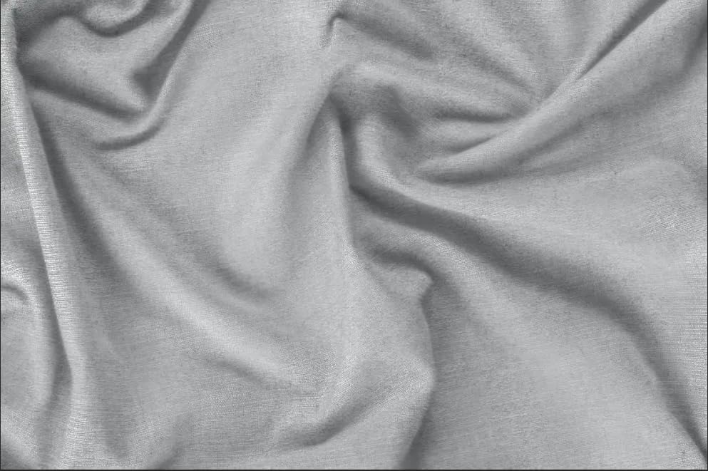 Faux Linen Textured Curtains Durable Fabric-Light Filtering Drapes forLiving Rooms Reception and Bedroom - Steel Grommets - Single Panel