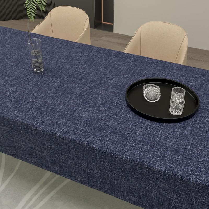 Premium Linen Tablecloth - Elegant and Durable Table Cover for Dining Room, Kitchen, and Events - Dust-Proof, Machine Washable