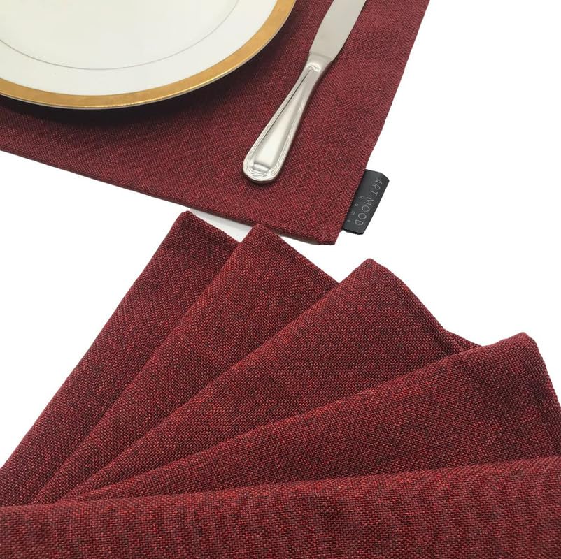 Linen Placemats Set 6 Pieces of Placemats and Runner
