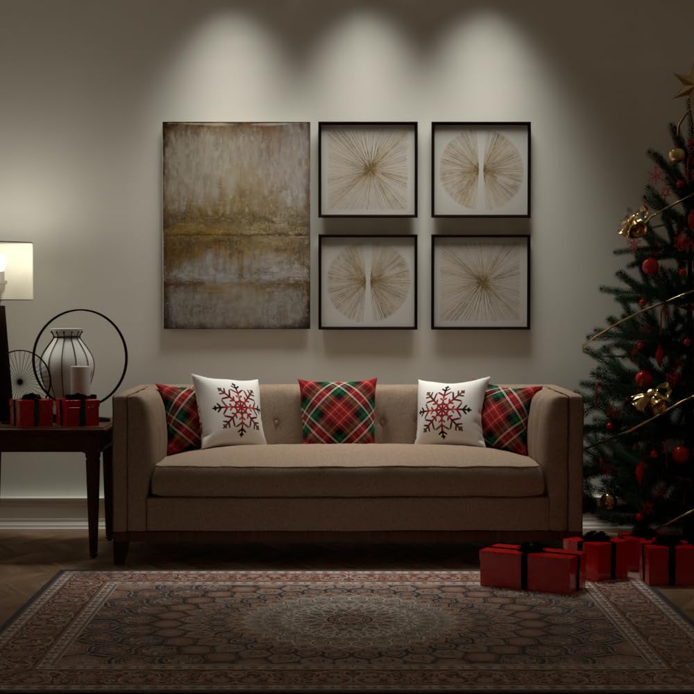 Christmas Cushion 40x40 CM, Washable Soft Holiday Pillow for Sofa, Bedroom, Living Room, or Office, Festive Decorative Accent