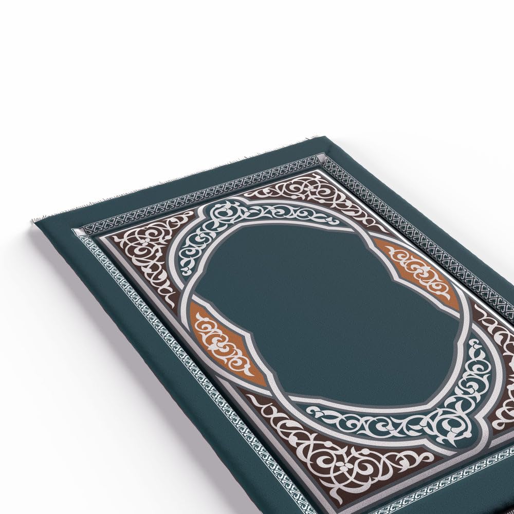 Sojoud Padded Prayer Mat Soft Premium Velvet Face - Luxurious And Comfortable Prayer Rug With Elegant Design - Thickness Foam For An Ultimate Comfort Experience