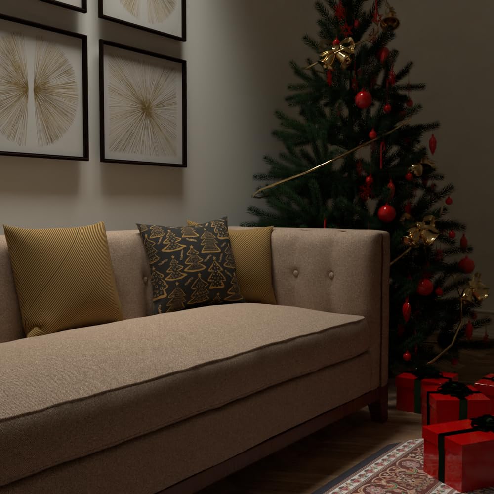 Christmas Cushion 40x40 CM, Washable Soft Holiday Pillow for Sofa, Bedroom, Living Room, or Office, Festive Decorative Accent