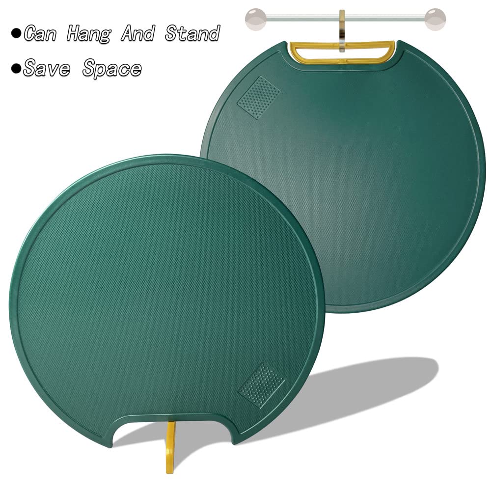 Plastic Cutting Boards for Kitchen - 3 Piece Chopping Board Set w/Easy Grip Handles