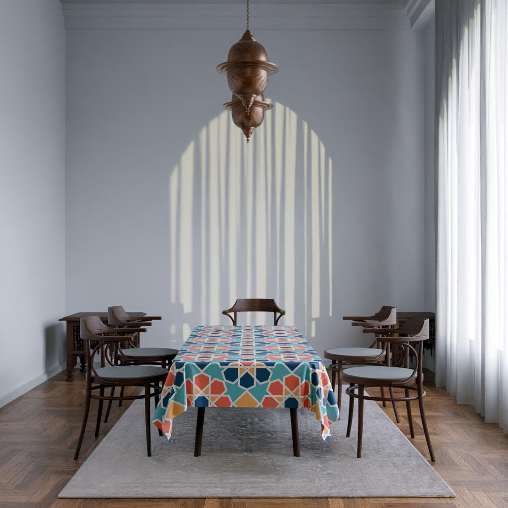 Tablecloth Waterproof Polyester Fabric, Easy Care ,Soft Touch