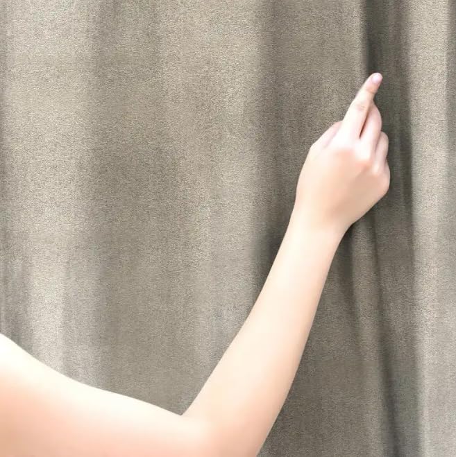 Faux Linen Textured Curtains Durable Fabric-Light Filtering Drapes forLiving Rooms Reception and Bedroom - Steel Grommets - Single Panel
