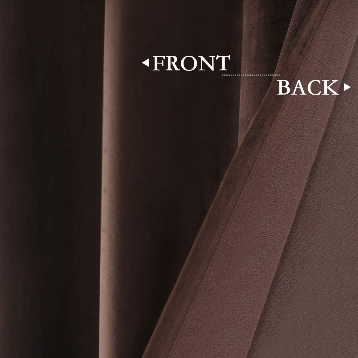 Elegant Velvet Curtains - Thermal Insulated Curtains for Living Room,steel Grommets - Light Blocking Shades - 2 panels