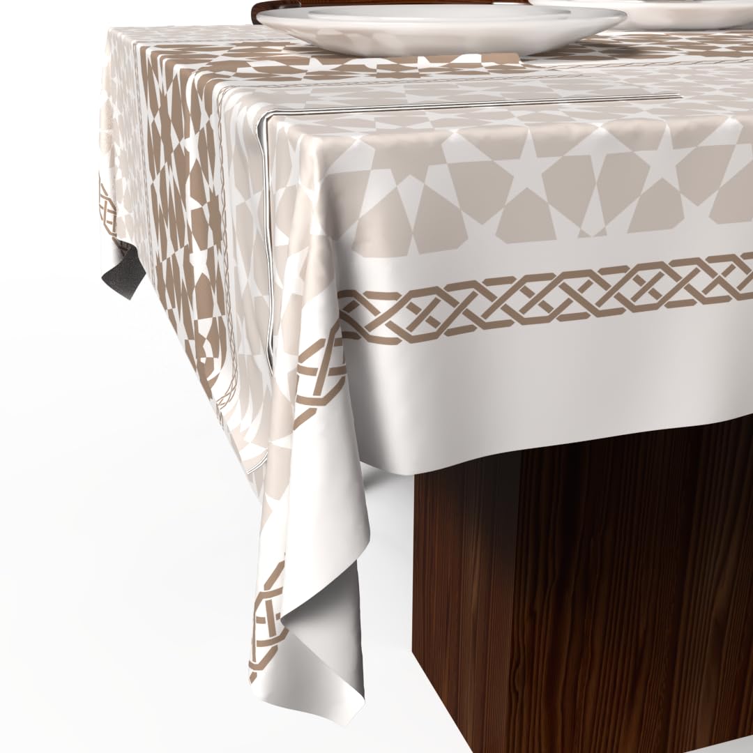 Ramadan's Unique Tablecloth & Napkins Set Satin