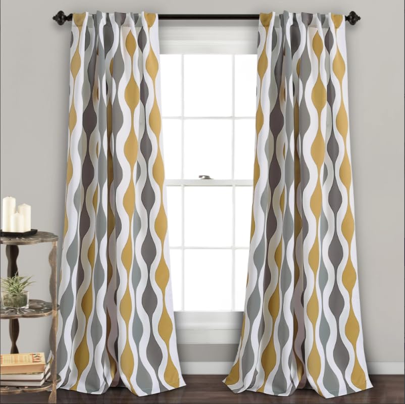 Light Filtering Window Curtain with Back Tab Design, Linen Velvet Fabric - 1 Piece