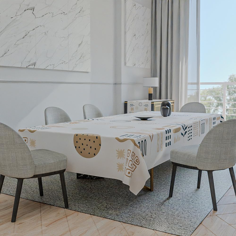 Velvet Tablecloth – Elegant and Durable Polyester Table Cover, Stain-Resistant, Machine Washable, Perfect for Dining, Kitchen & Events