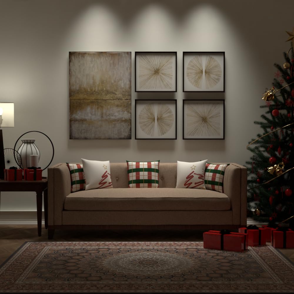 Christmas Cushion 40x40 CM, Washable Soft Holiday Pillow for Sofa, Bedroom, Living Room, or Office, Festive Decorative Accent