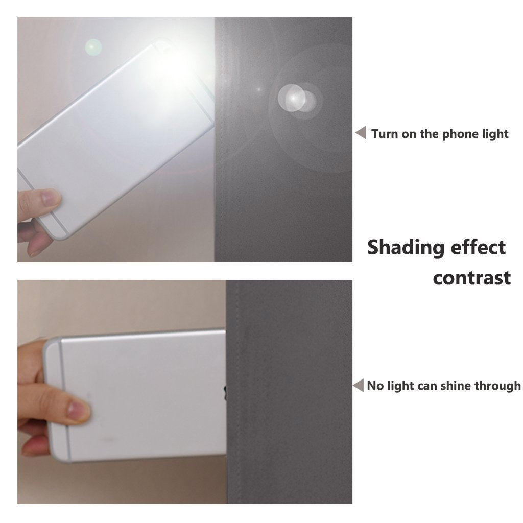 100% Blackout curtains - thermal insulated blackout fabric - two layers fully darkness curtain