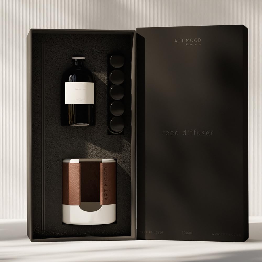 Reed Diffuser Set, 100 ml, Luxury Home Fragrance with Fiber Sticks, Long-Lasting Elegant Scent, Premium Room Freshener for Living Room, Bedroom, and Office Decor