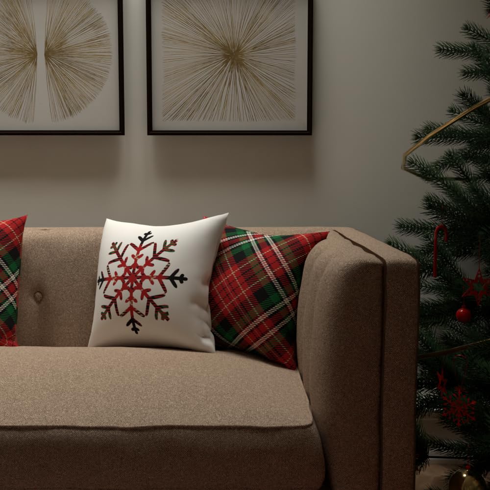 Christmas Cushion 40x40 CM, Washable Soft Holiday Pillow for Sofa, Bedroom, Living Room, or Office, Festive Decorative Accent