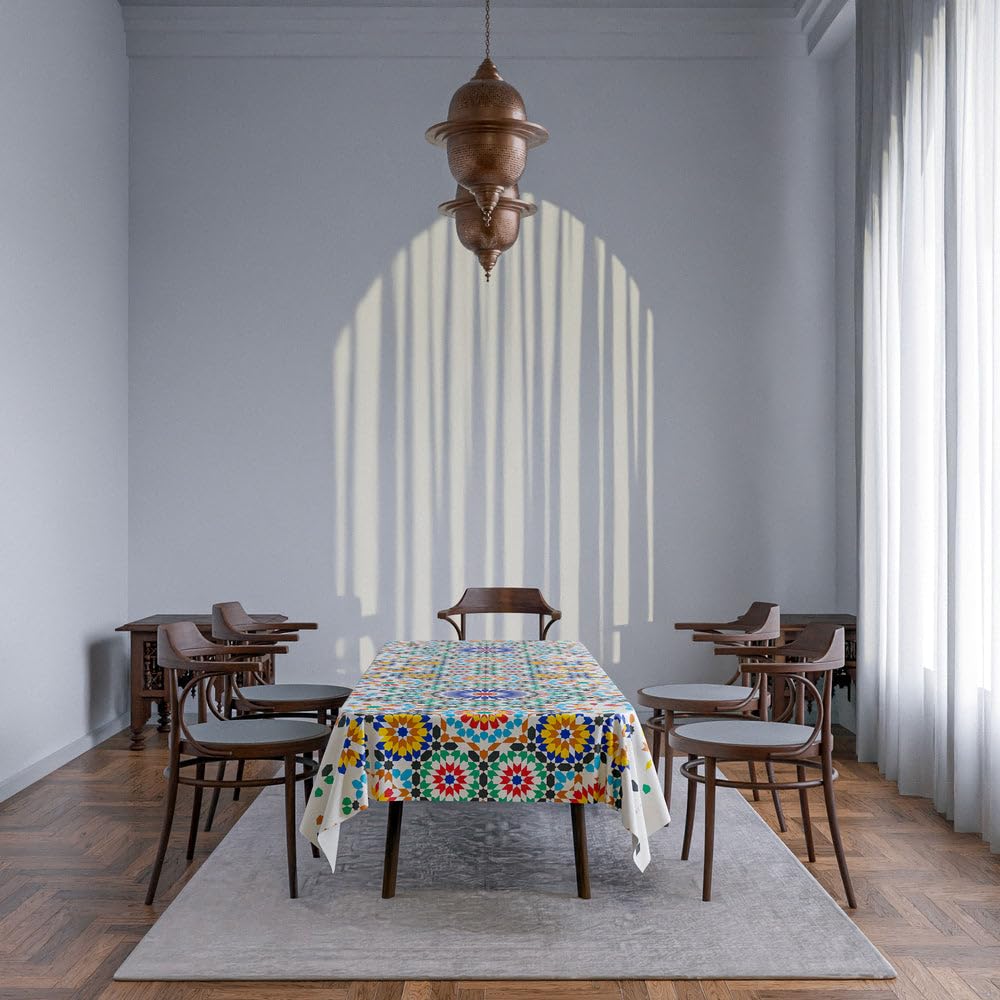 Tablecloth Waterproof Polyester Fabric, Easy Care ,Soft Touch