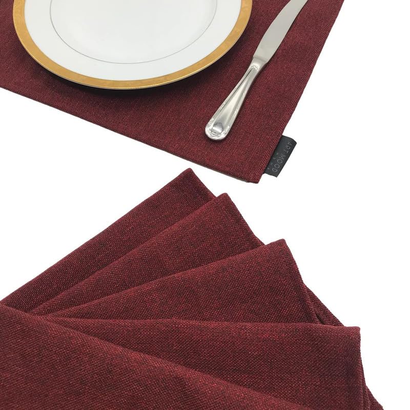 Linen Placemats Set 6 Pieces of Placemats and Runner
