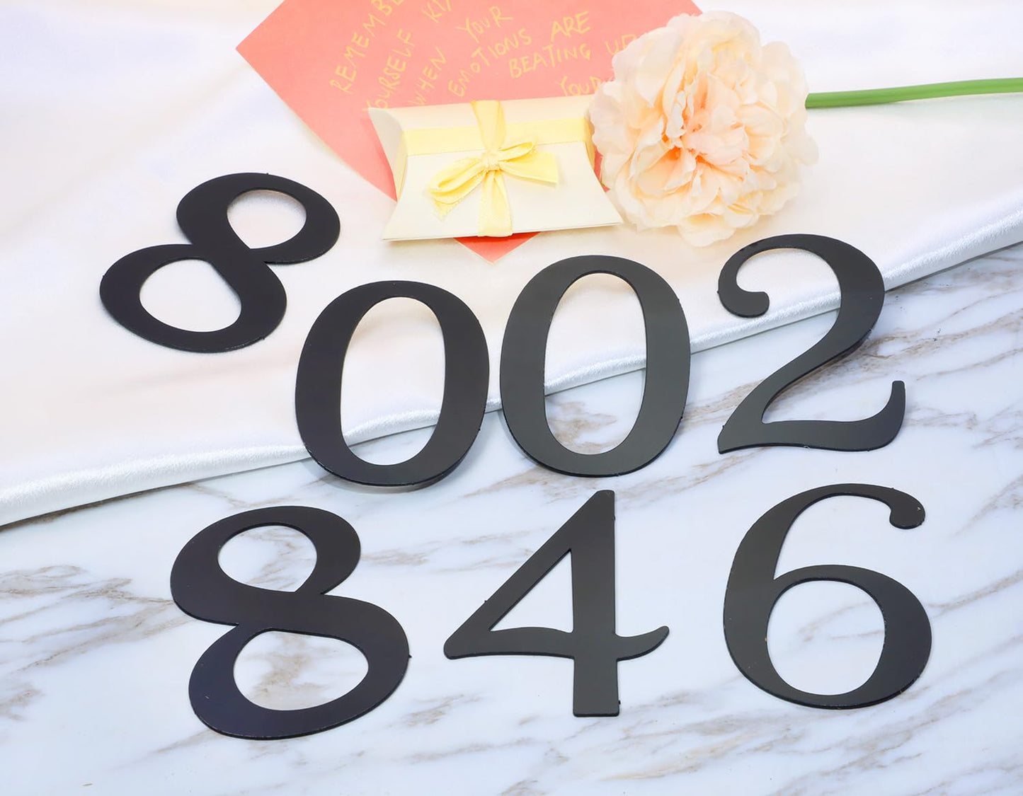 Acrylic Number Cake Toppers, Mirror Finish 0–9 Picks, 9.5 cm Height, Ideal for Birthday Wedding Graduation Anniversary Decorations