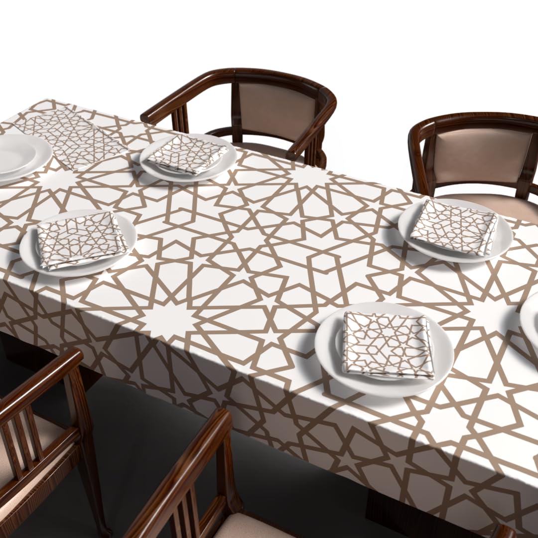 Ramadan's Unique Tablecloth & Napkins Set Satin