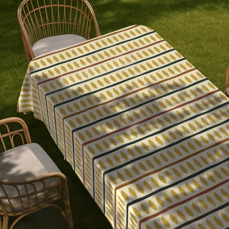 Tablecloth, Dust-Proof Soft Touch Cover, Machine Washable, Elegant Drape for Dining Kitchen Parties Hotel Use, Spill Resistant