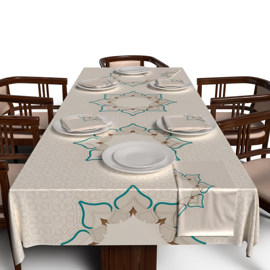 Ramadan's Unique Tablecloth & Napkins Set Satin