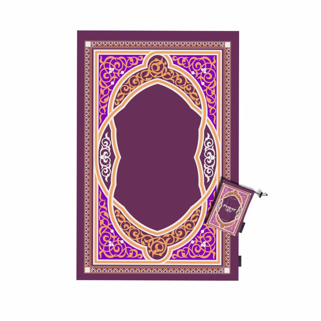Prayer Mat - Waterproof Pocket Size Travel Mat for Salah, Lightweight Foldable Muslim Prayer Rug with Carrying Bag
