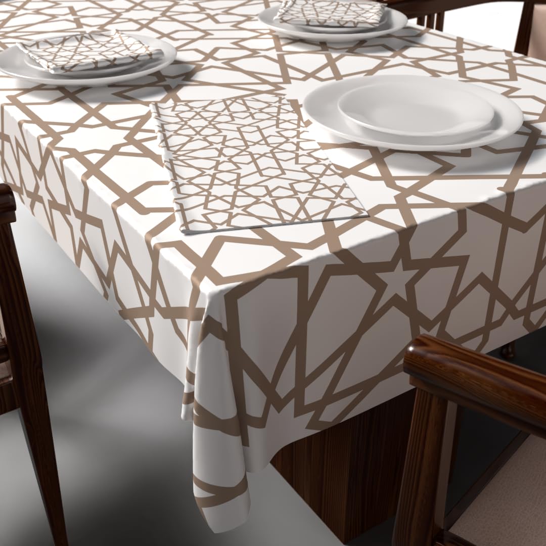 Ramadan's Unique Tablecloth & Napkins Set Satin