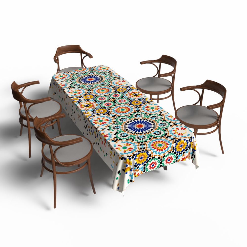 Tablecloth Waterproof Polyester Fabric, Easy Care ,Soft Touch