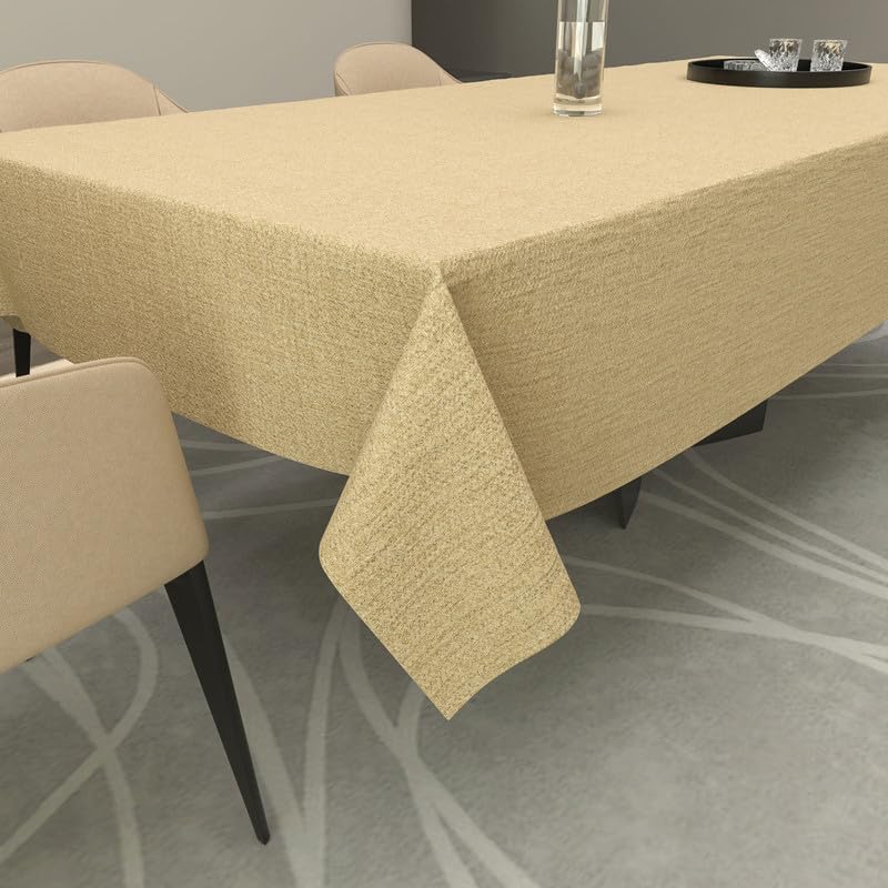 Premium Linen Tablecloth - Elegant and Durable Table Cover for Dining Room, Kitchen, and Events - Dust-Proof, Machine Washable