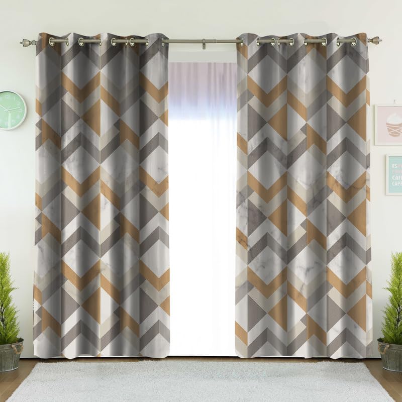 Light-Filtering Window Curtain with Steel Grommets - Linen Velvet Fabric - Single Piece