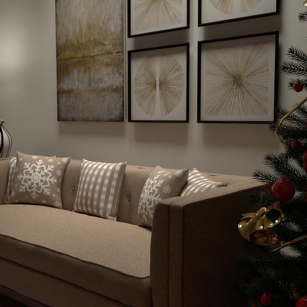 Christmas Cushion 40x40 CM, Washable Soft Holiday Pillow for Sofa, Bedroom, Living Room, or Office, Festive Decorative Accent