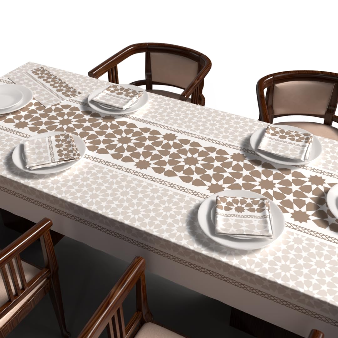 Ramadan's Unique Tablecloth & Napkins Set Satin