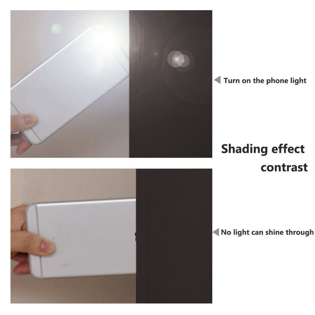 100% Blackout curtains - thermal insulated blackout fabric - two layers fully darkness curtain