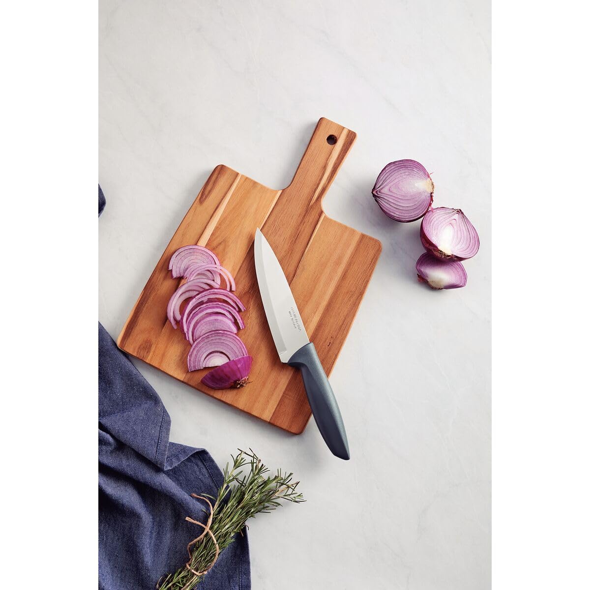 Plenus Chef Knife – 6-Inch Stainless Steel Blade – Gray Handle – Sharp, Ergonomic & Versatile for All Cooking Needs