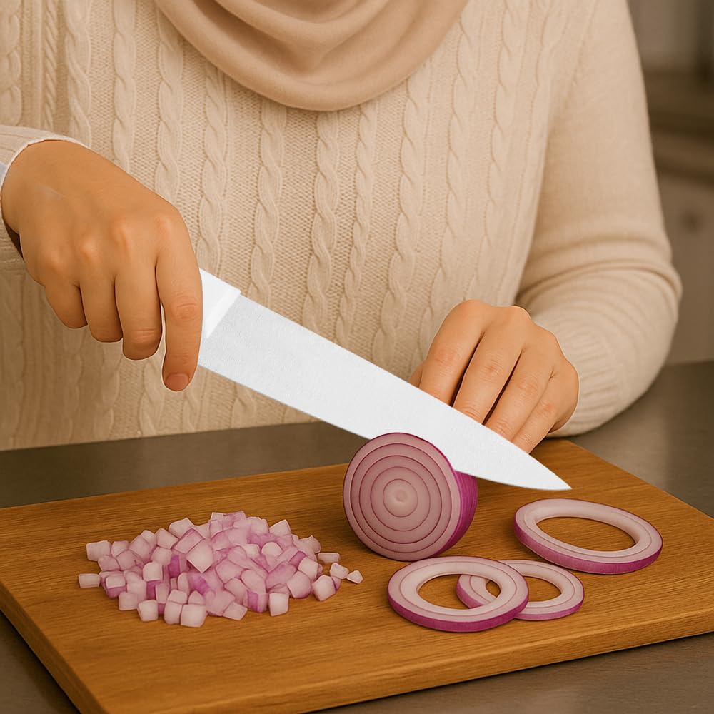 Professional Meat Knife – Stainless Steel Blade, Polypropylene Handle with Antimicrobial Protection, Comfort Grip, Dishwasher Safe