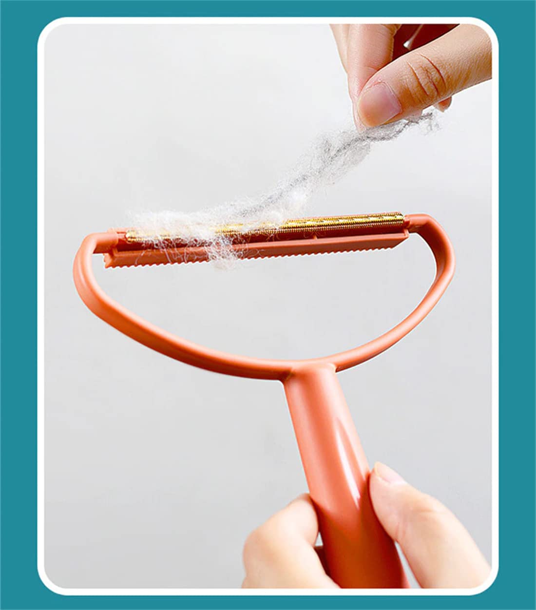 Land cast portable lint remover manual clothes cleaning fuzz shaver pet fur hair lint remover carpet rake for fluff manual epilator fabric pilling lint remover (blue)