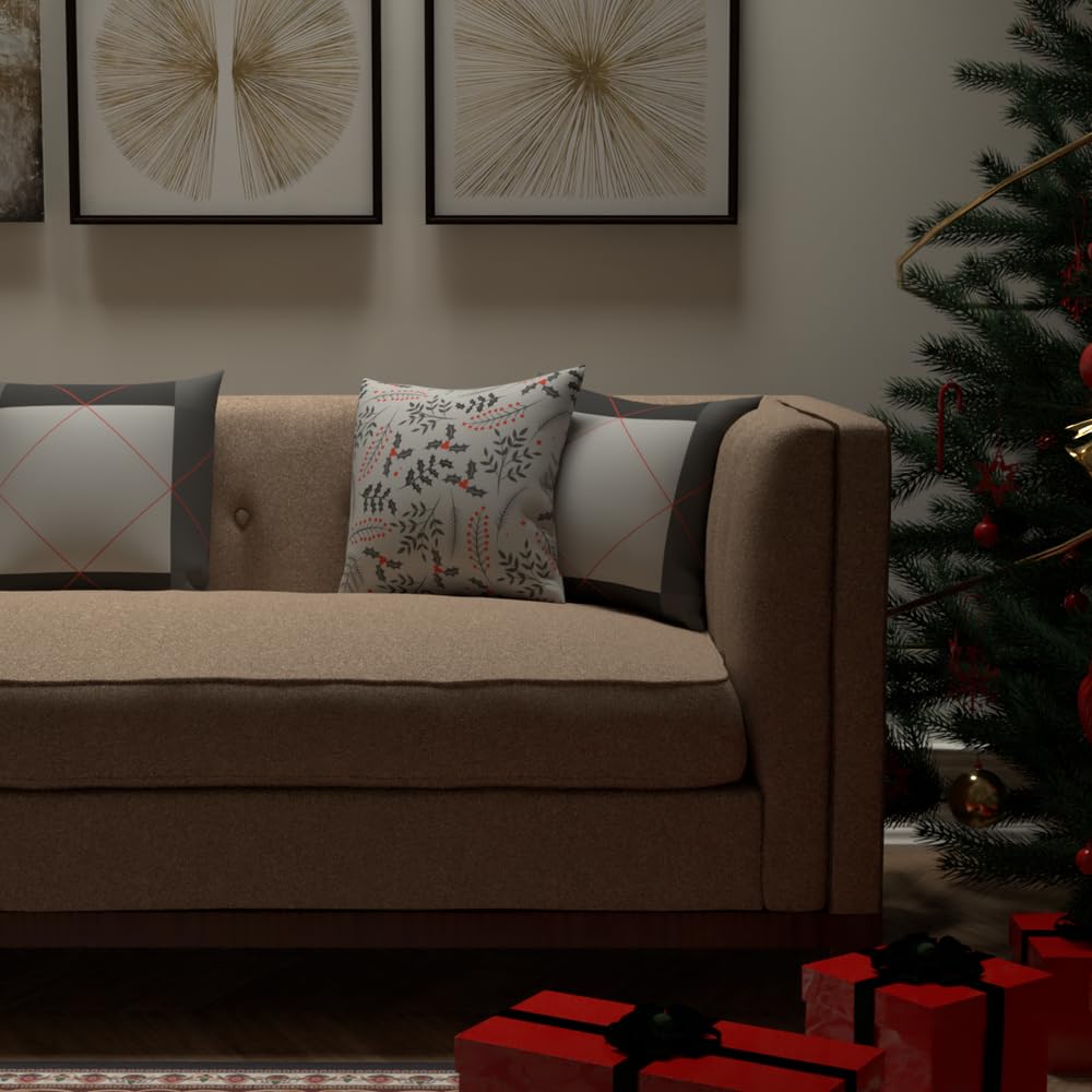 Christmas Cushion 40x40 CM, Washable Soft Holiday Pillow for Sofa, Bedroom, Living Room, or Office, Festive Decorative Accent