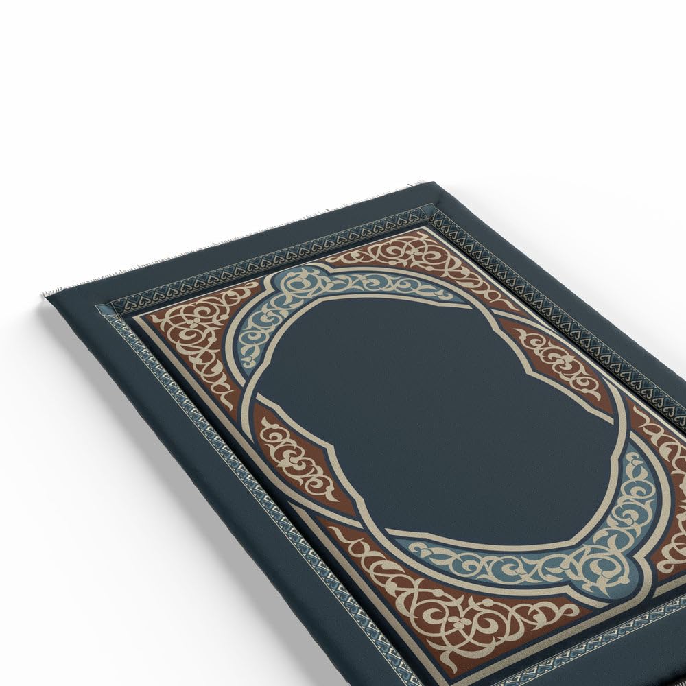 Sojoud Padded Prayer Mat Soft Premium Velvet Face - Luxurious And Comfortable Prayer Rug With Elegant Design - Thickness Foam For An Ultimate Comfort Experience