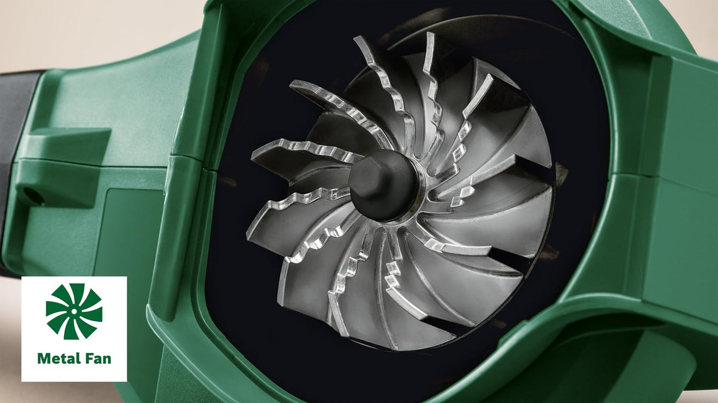 Bosch Universal Garden Tidy 3000 electric leaf blower and vacuum cleaner (3000 W, 50 l collection bag, variable speed, for blowing, vacuuming and shredding leaves, in box)