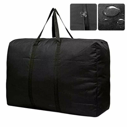 Jumbo Blanket Storage Bag – Large Capacity Organizer for Blankets, Quilts & Clothes – Zipper Closure – 80x65 cm